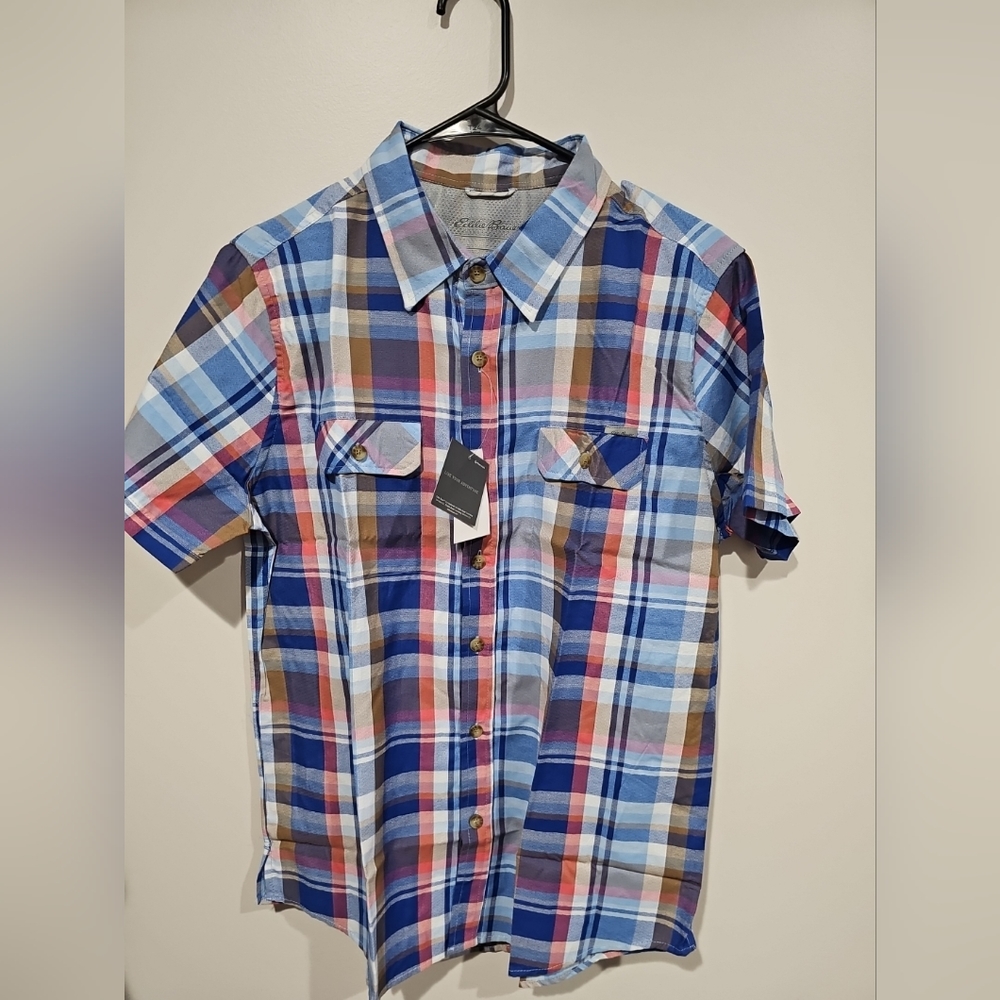 Eddie Bauer shorts-sleeve mountain shirt size Medium